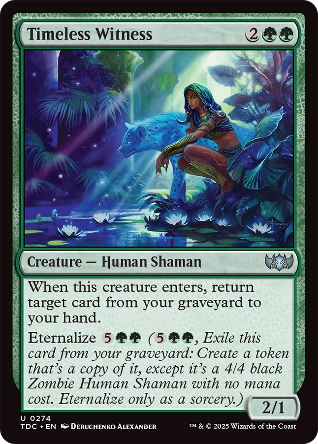Timeless Witness Token | Modern Horizons 2 Foil | Modern | Card