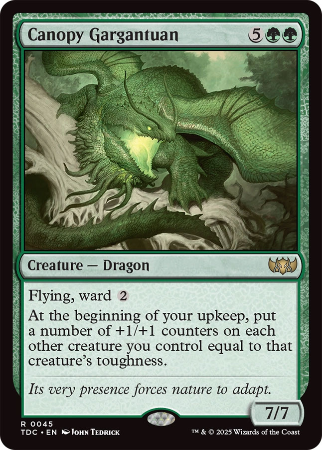 Tarkir: Dragonstorm Commander Decks: Canopy Gargantuan