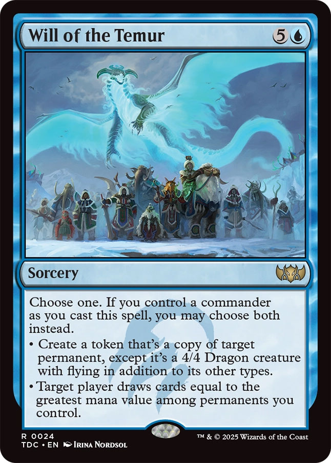 Tarkir: Dragonstorm Commander Decks: Will of the Temur