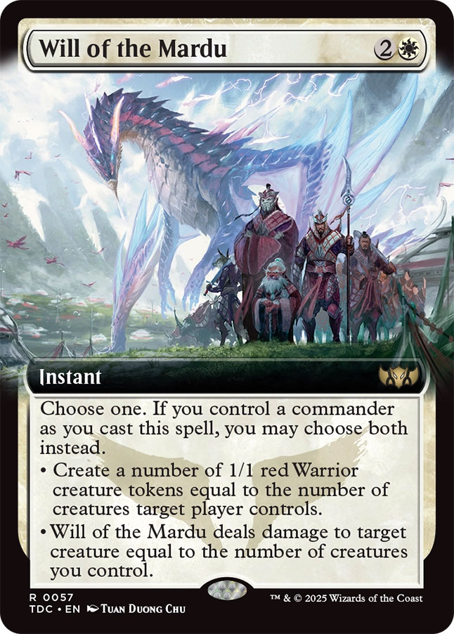 Tarkir: Dragonstorm Commander Decks Variants: Will of the Mardu (0057 -  Extended Art)