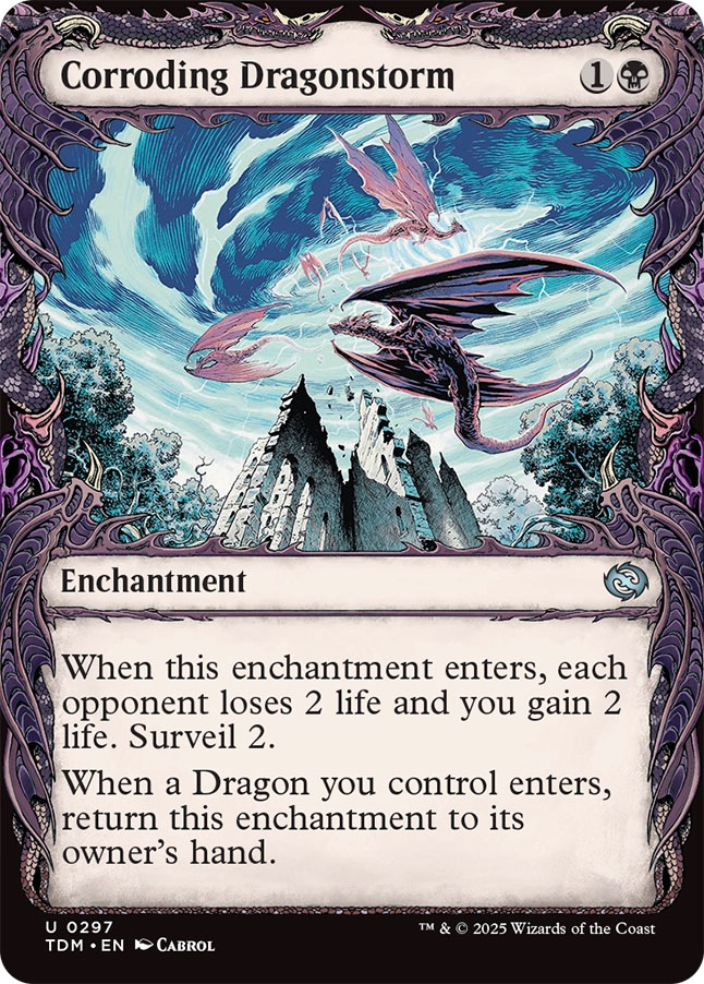 Tarkir: Dragonstorm Variants: Corroding Dragonstorm (0297 - Showcase)