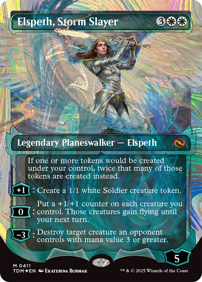 MTG Elspeth, Storm Slayer ハロー foil 英語版 Elspeth, Storm Slayer (Showcase) (Halo Foil) | Tarkir