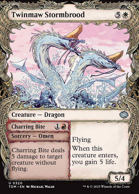 Tarkir: Dragonstorm Variants Foil: Twinmaw Stormbrood (0320
