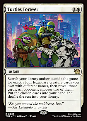 final fantasy turtle mtg Magic: The Gathering | Teenage Mutant Ninja Turtles - Team-Up exile it and create ten tapped Treasure tokens. Teenage Mutant Ninja Turtles: Turtles