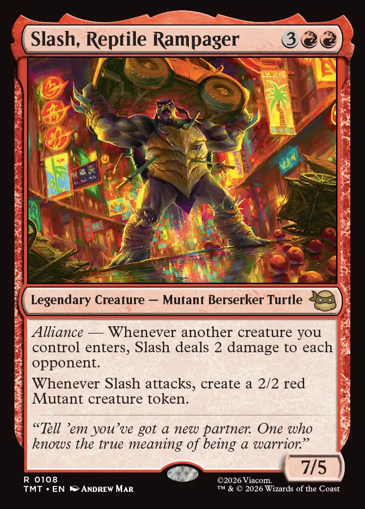 final fantasy turtle mtg Giant Combos, Cheating Equipment, and More! Spoilers + Combos! (days 10-11) Mint / near mint condition trading card Slash, Reptile Rampager [Teenage Mutant