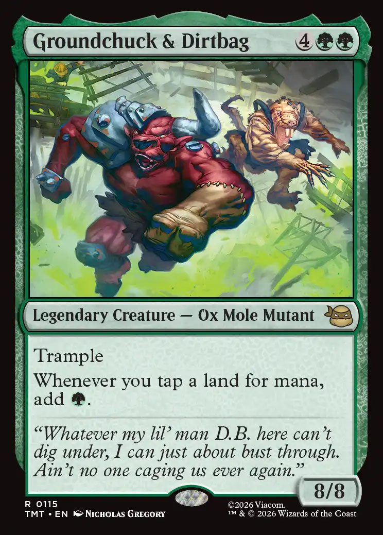 mtg card db Teenage Mutant Ninja Turtles Foil: Groundchuck & Dirtbag