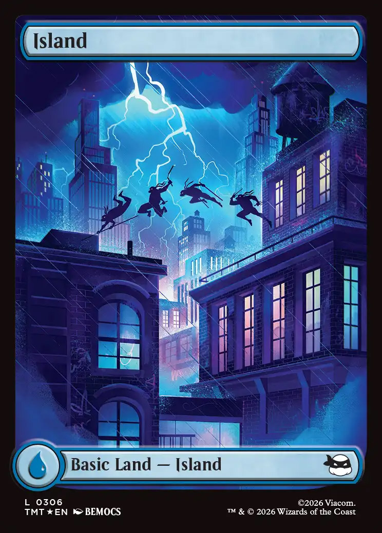 Teenage Mutant Ninja Turtles Foil: Island (0306 - Surge Foil)
