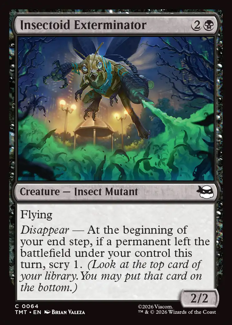 mtg 摘出　foil Teenage Mutant Ninja Turtles Foil: Insectoid Exterminator