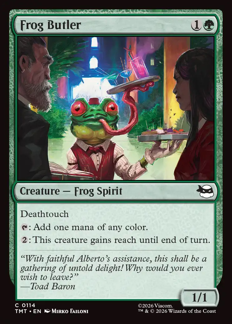 mtg frog card sleeves Teenage Mutant Ninja Turtles: Butler MTG Card Sleeves