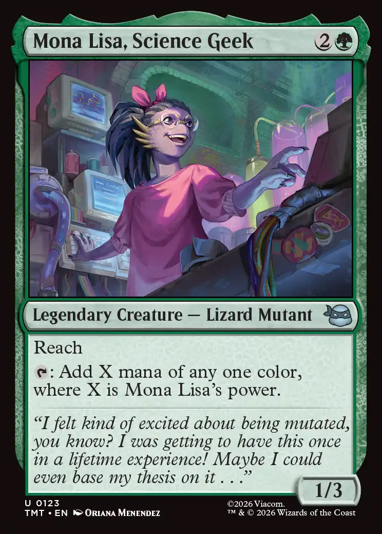 Teenage Mutant Ninja Turtles Foil: Mona Lisa, Science Geek