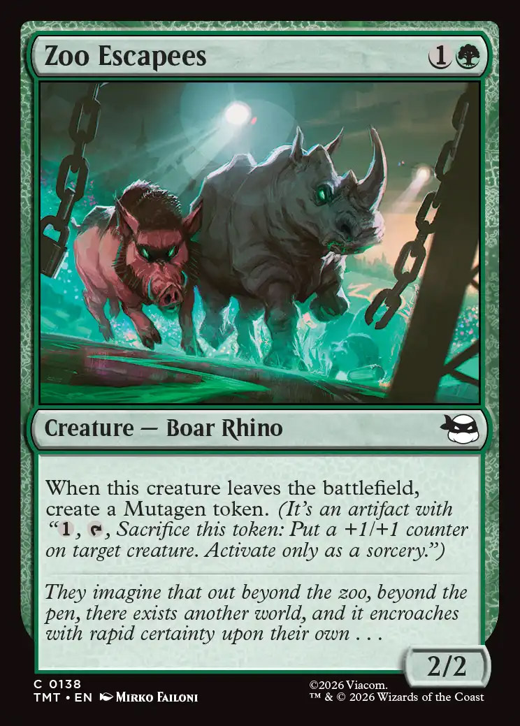 Teenage Mutant Ninja Turtles Foil: Zoo Escapees