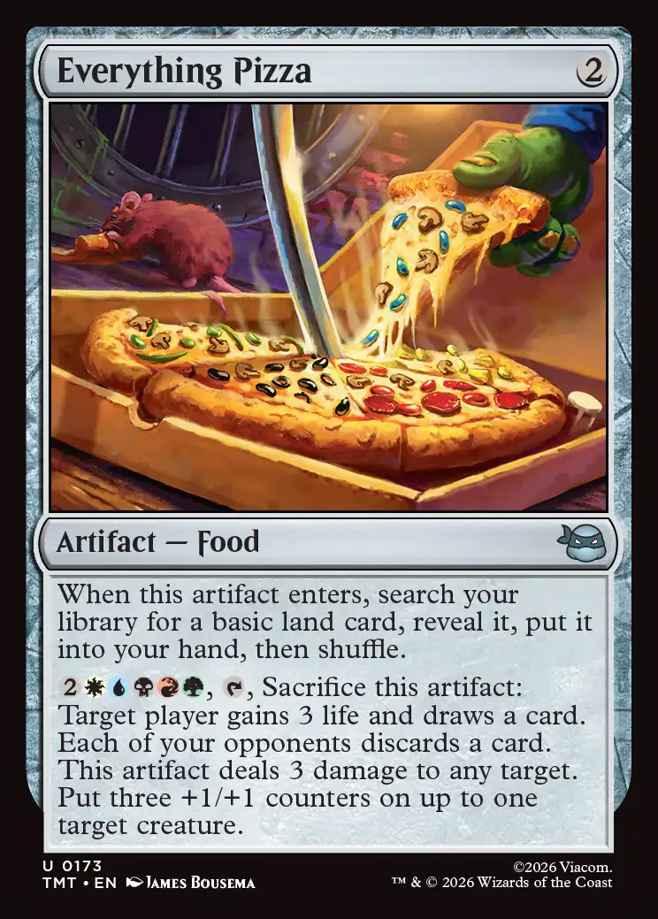 MTG ニンジャピザ　ピクセルサージfoil タートルズ　TMNT MTG】TMNT Pizza Bundle開封レビュー｜収録内容とプロモカードの価値を