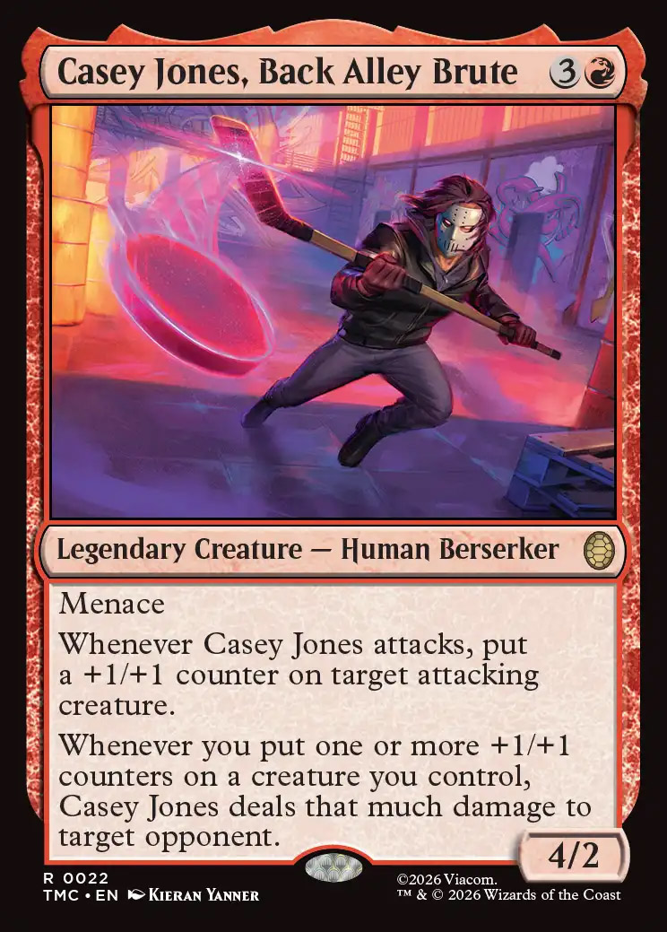 Teenage Mutant Ninja Turtles Eternal-Legal Foil: Casey Jones, Back