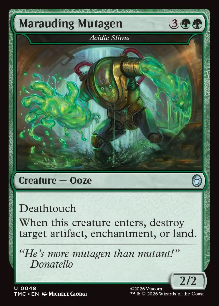 mtg 摘出　foil Teenage Mutant Ninja Turtles Eternal-Legal Foil: Evolving Wilds