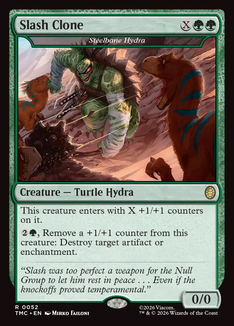 Teenage Mutant Ninja Turtles Eternal-Legal Foil: Steelbane Hydra (Slash  Clone - Surge Foil)