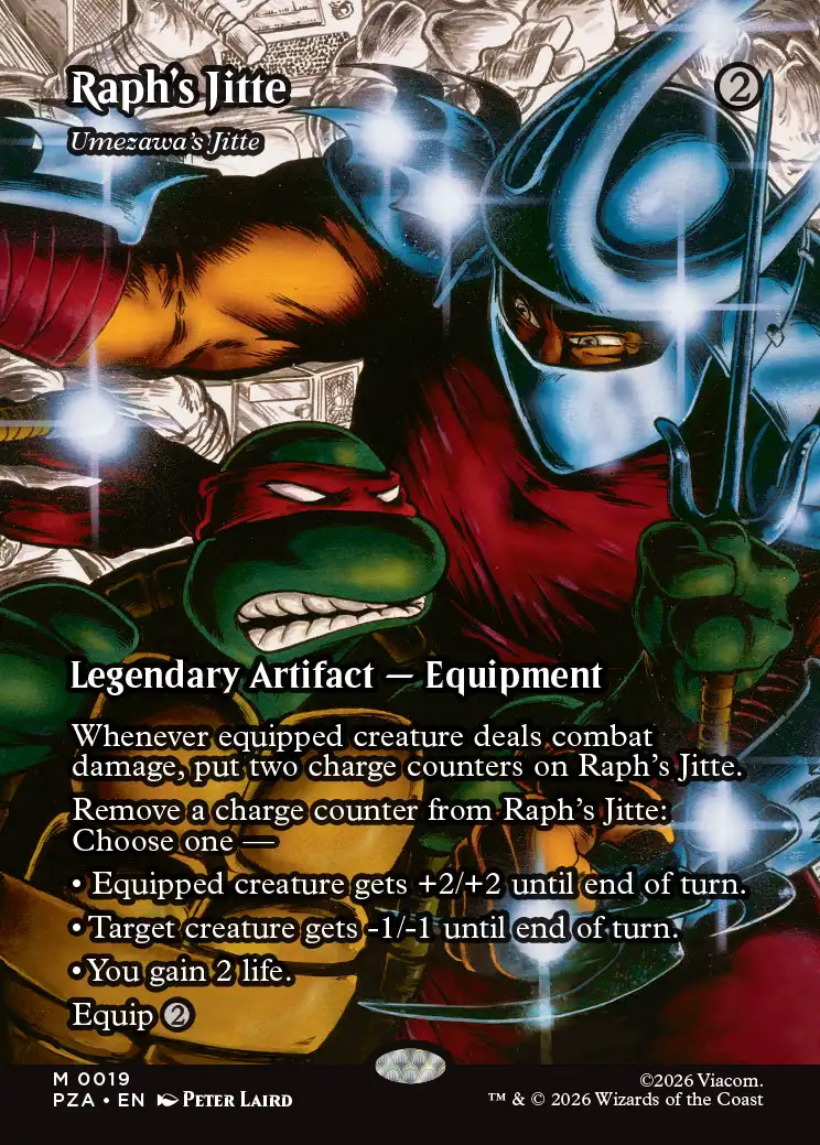 【PZA】数多の影のシュレッダー　英語foil Teenage Mutant Ninja Turtles Source Material Cards Foil: Ashcoat