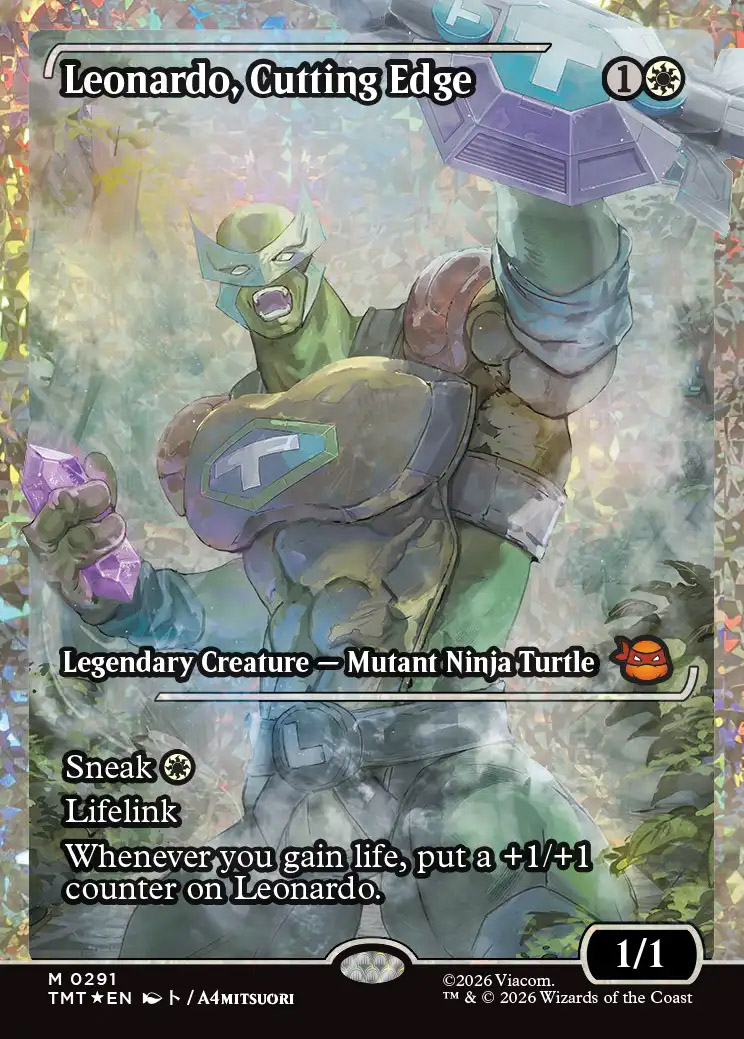 MTG 英語版 フラクチャー・Foil Dark Leo & Shredder フラクチャーFOIL】【英】ダーク・レオとシュレッダー/Dark Leo