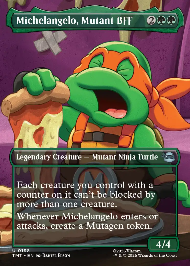 ミケランジェロ　ボウナロッテ Teenage Mutant Ninja Turtles Variants: Michelangelo, Mutant BFF