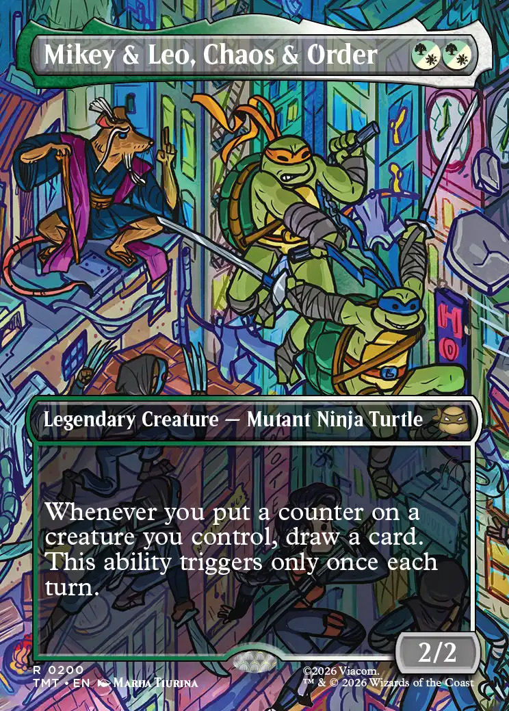 Mikey & Leo, Chaos & Order (#200) (borderless)