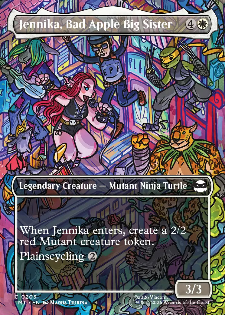 Teenage Mutant Ninja Turtles Variants Foil: Jennika, Bad Apple Big