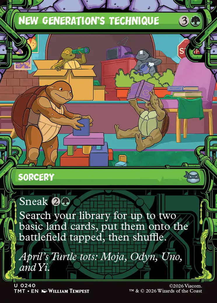 Teenage Mutant Ninja Turtles Variants: New Generation's Technique