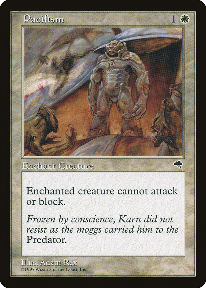 mtg cards like pacifism Stainless Steel Zombie Copy Token - Metal MTG Tokens