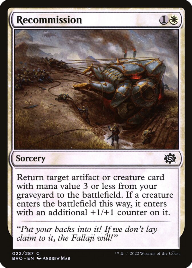 the brothers war mtg cards The Brothers' War Mechanics