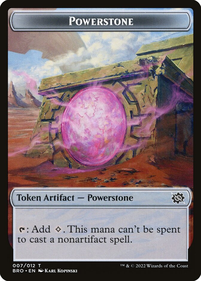mtg powerstone cards Worn Powerstone Print main image 1