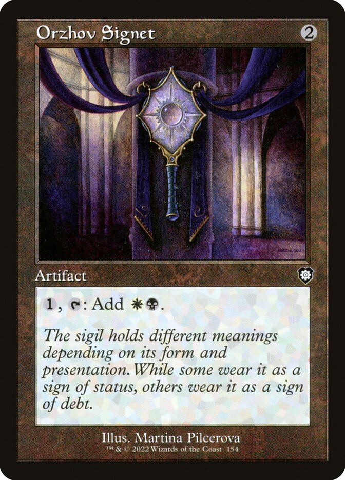 Orzhov Signet [Commander 2020] Heavily Played