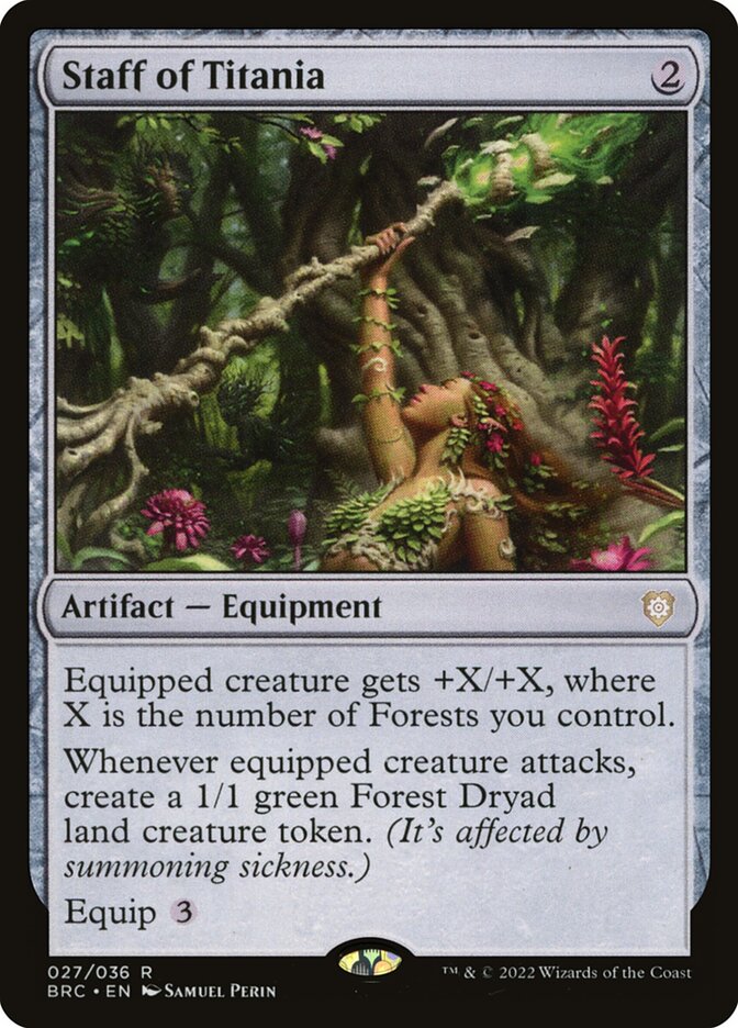 Staff of Titania | The Brothers' War Commander Decks | Commander | Card  Kingdom