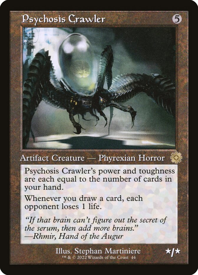 MtG The Brothers' War Retro Artifacts Rare Psychosis Crawler #107 [Retro Schematic]