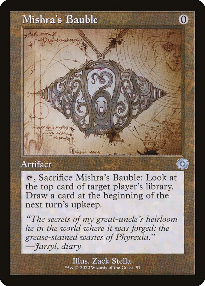 mtg brothers war schematic cards Mind's Eye (Retro Schematic) (Serialized) [The Brothers' Retro Art The Gathering Playmat MTG The Brothers' War