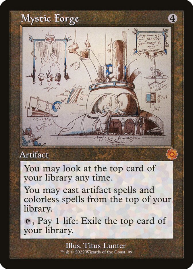 schematic mtg cards Runechanter's Pike (Retro Schematic) (Serial Numbered) [The Brothers' main image 0