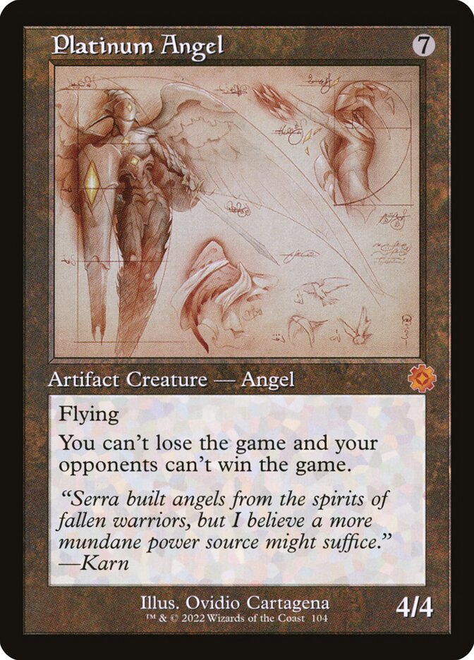Platinum Angel | The Brothers' War Retro Artifacts | Card Kingdom