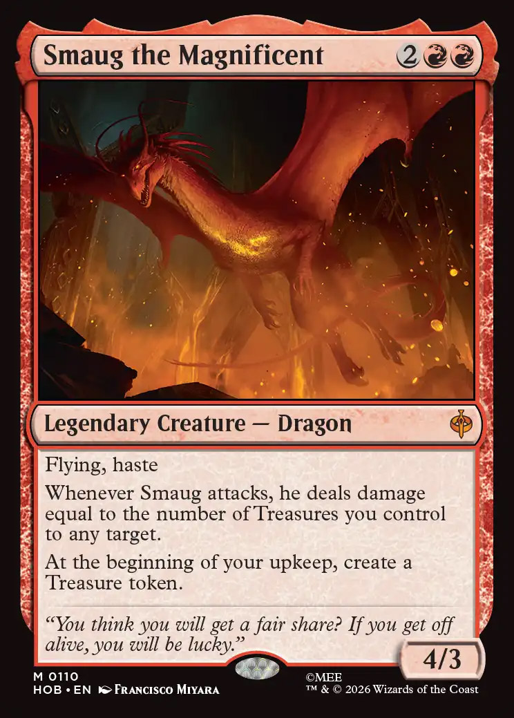 the hobbit mtg cards Set out from The Shire with Bilbo Smaug the Magnificent | The