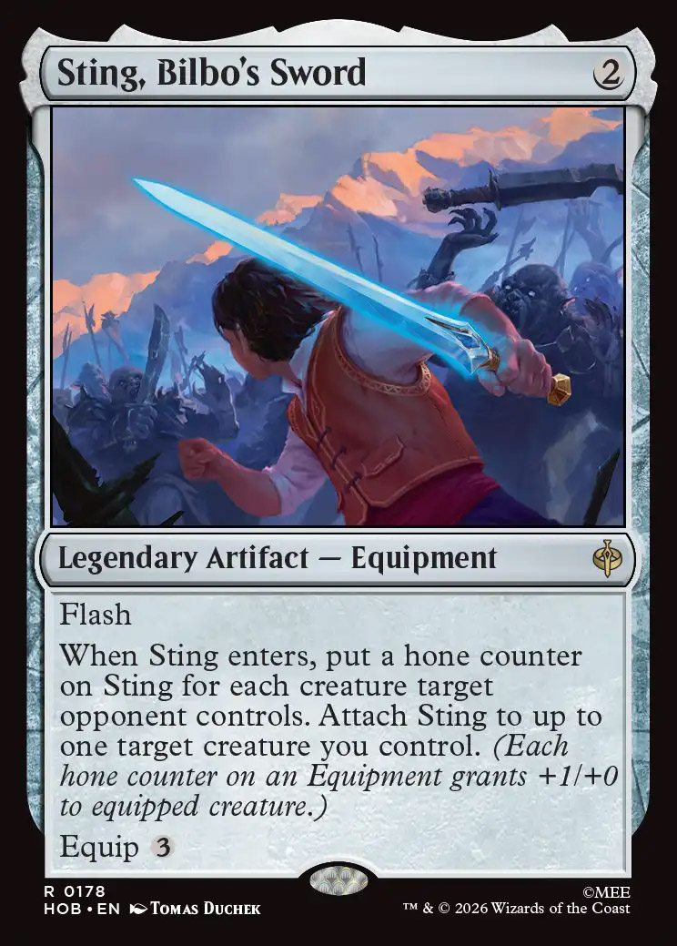 sting mtg card Magic The Gathering - The Lord of the Rings When Gatha fell Oscar | ~ STING, THE