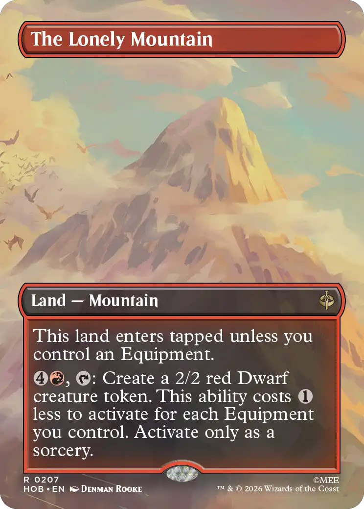 The Lonely Mountain | The Hobbit Variants Foil | Card Kingdom