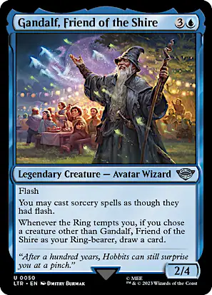 mtg lotr mural cards Galadriel of Lothlorien | The Lord of the Rings: Tales of Middle-earth Foil | Modern Gandalf, Friend of the Shire