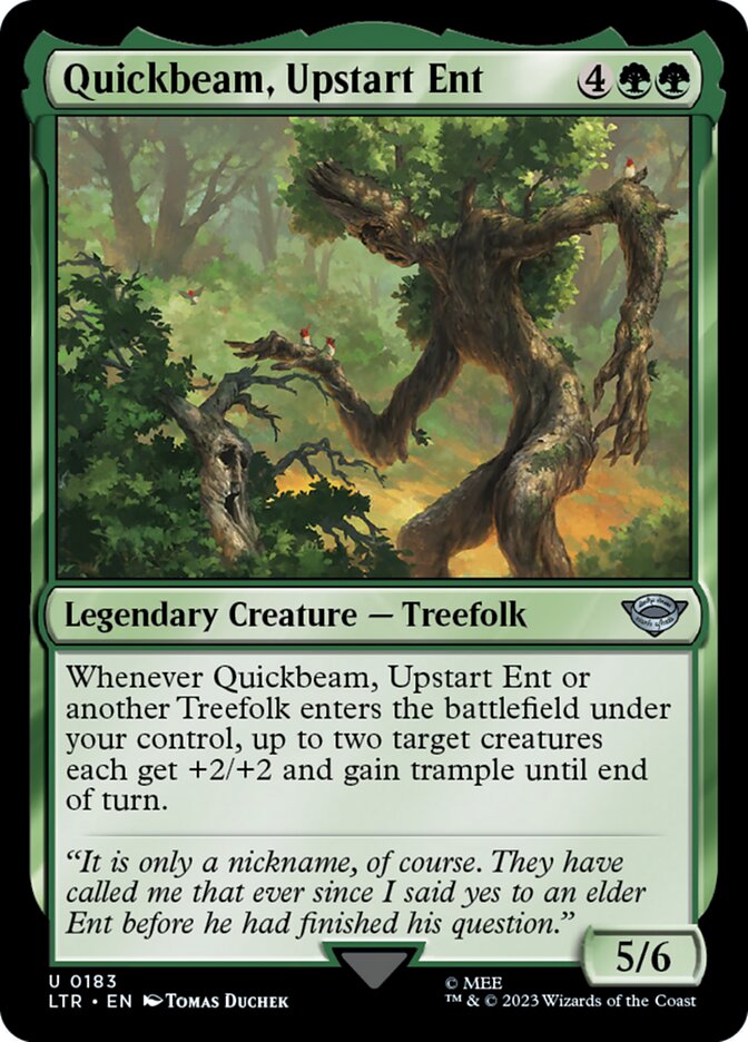 fangorn mtg card Magic The Gathering - The Lord of the Rings You dont lose unspent green mana as steps and phases end Fangorn Forest  Commander: The