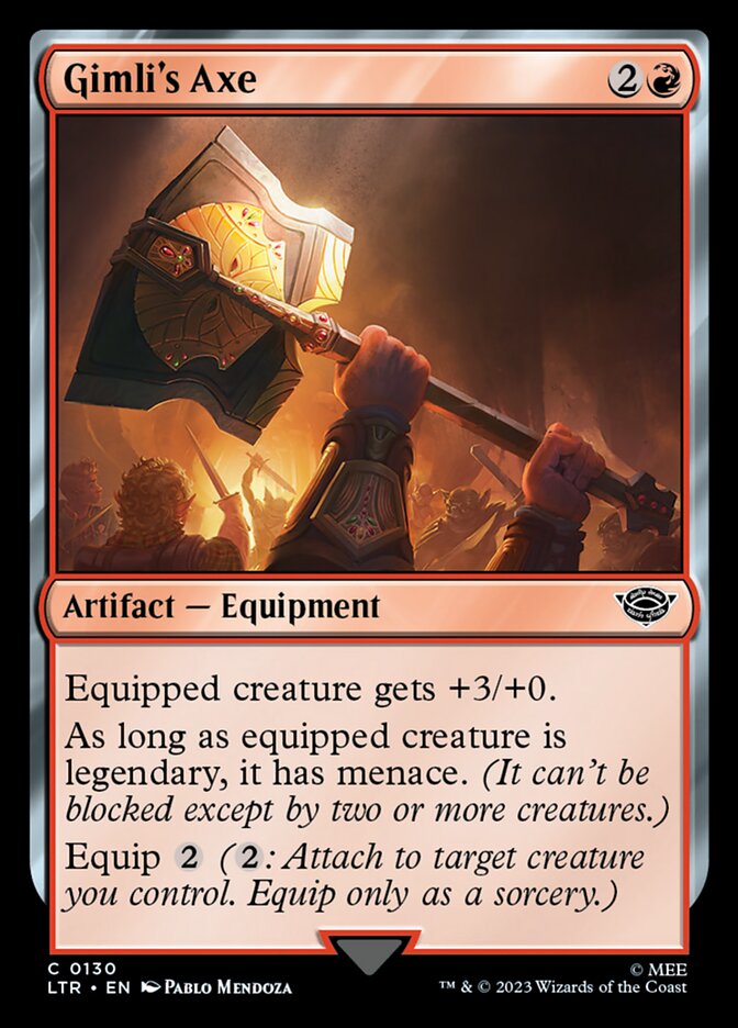 gimli mtg card Gimli, Mournful Avenger | The Lord of the Rings: Tales of Middle-earth | Modern Whenever another creature you control dies Gimli's Fury MTG - The