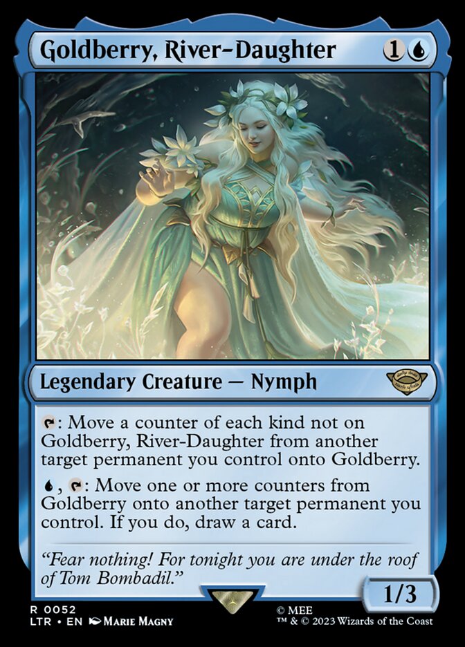goldberry mtg card Goldberry, River-Daughter The Lord of the Rings: Tales of Middle-earth 52 R so you dont lose it and can come back anytime after! Goldberry, River-Daughter #52 Prices |