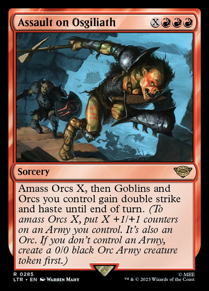 mtg lotr orc cards Saruman, the White Hand AMASS ORCS Spells Magic Custom Comman  CommanderComplete If you do Orcish Bowmasters - Lurtz Version
