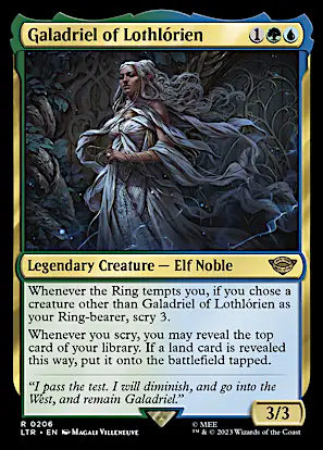 ring bearer card mtg LOTR Tracker (3D Printed) If a land card is revealed this way Galadriel of Lothlorien | The
