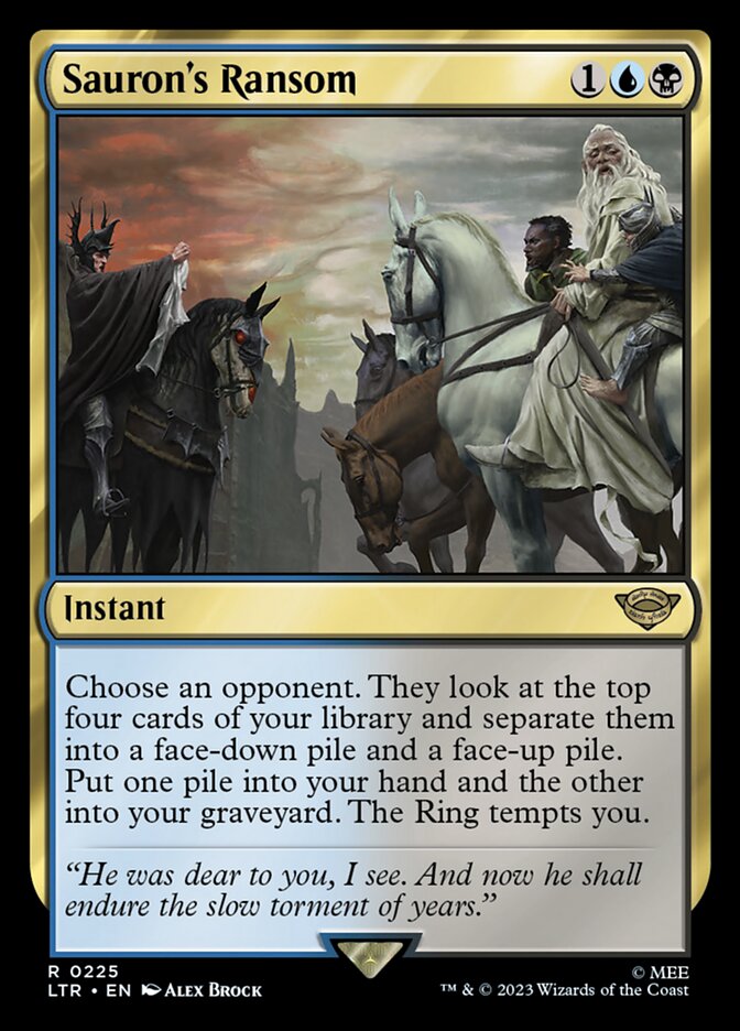 sauron mtg card Sauron, Lord of the Rings [4] [The Lord of the Rings: Tales of  Middle-earth: Commander] [Foil] – Face to Face Games