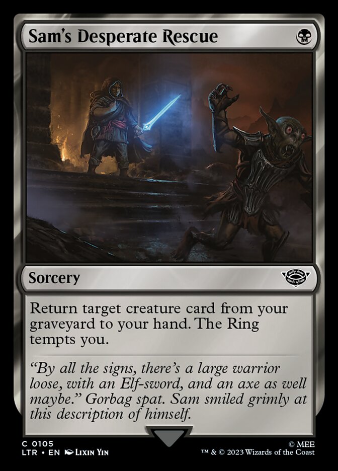 sam mtg card Sam, Loyal Attendant [The Lord of the Rings: Tales of Middle-Earth Com Tales of Middle How does Sam, Loyal Attendant