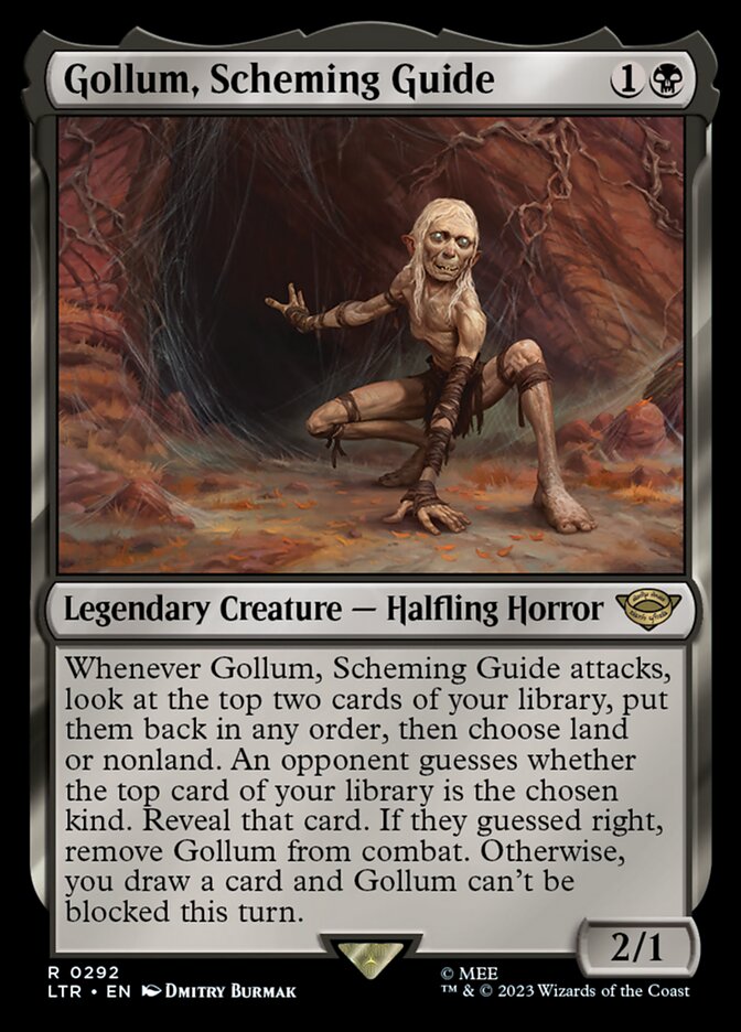 gollum cards mtg Gollum, Scheming Guide [The Lord of the Rings: Tales of Middle-Earth P  TokenMTG The Lord of the Rings MTG Gollum, Patient Plotter *SHOWCASE