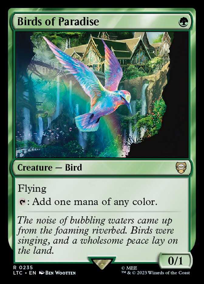 Birds of Paradise | The Lord of the Rings: Tales of Middle-earth Commander  Decks | Commander | Card Kingdom