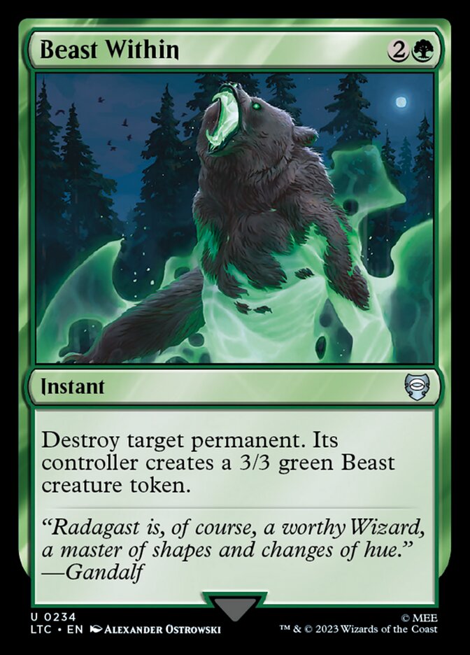 mtg beast commander deck Box  Talon & Claw The Magic the Gathering Magic: The Gathering - Nature