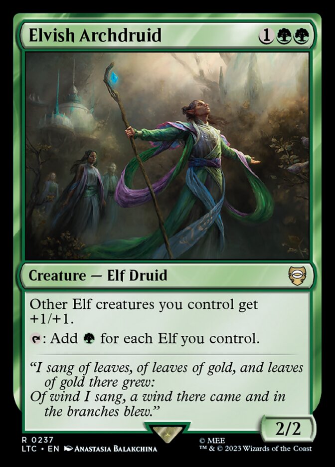 Elvish Archdruid | The Lord of the Rings: Tales of Middle-earth Commander  Decks | Commander | Card Kingdom