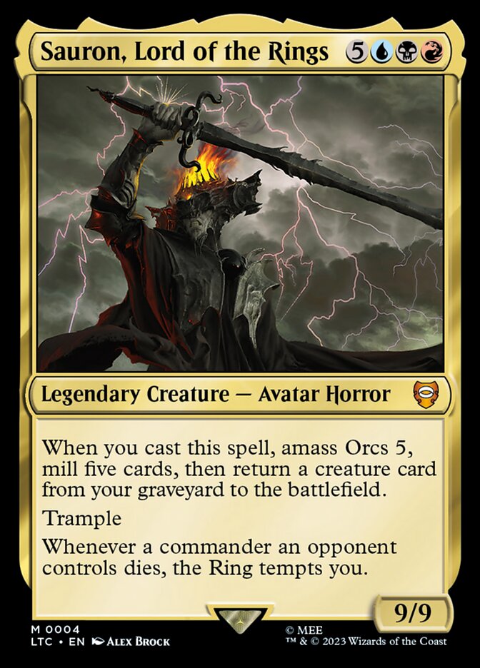 lord of the rings mtg card kingdom Sauron, Lord of the Rings | The Lord of the Rings: Tales of Middle-earth  Commander Decks | Commander